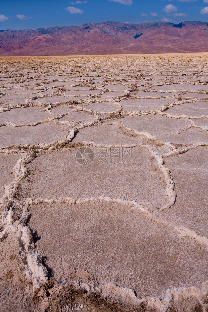 Badwa 河流域死亡谷盐层荒地气候干旱旅行蓝色国家环境土壤编队盆地图片