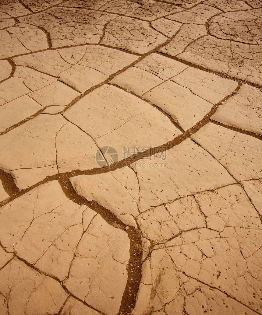 干泥土 在死亡谷的巨集细节土地荒地干旱地质学黏土土壤公园死亡沙漠脆皮图片