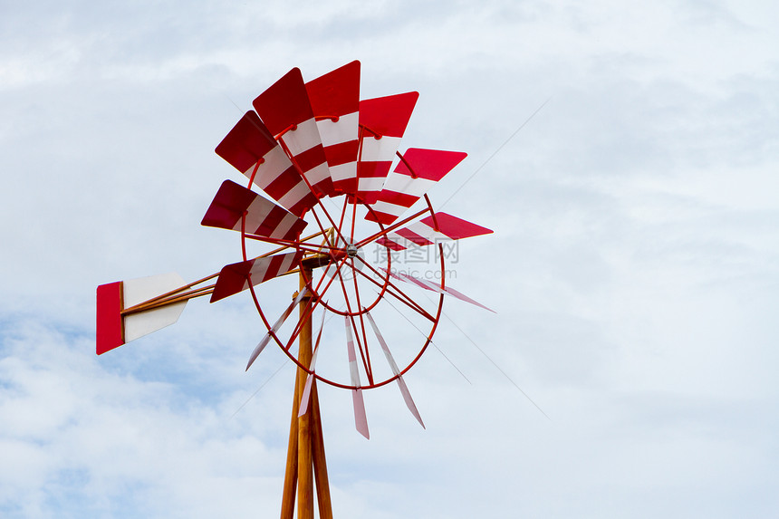 风车机器涡轮机星星红色复兴旅行田园想法农场涡轮图片