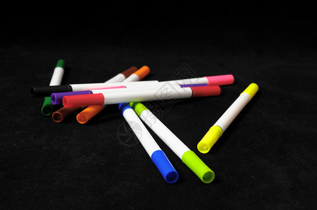 可加墨记号笔彩色墨墨墨标记器墨水橙子办公室创造力团体荧光笔乐器调色板铅笔蜡笔背景