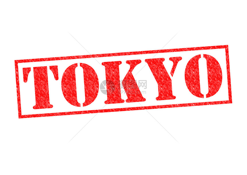 东京假期旅游旅行图章文化邮票城市红色标签橡皮图片