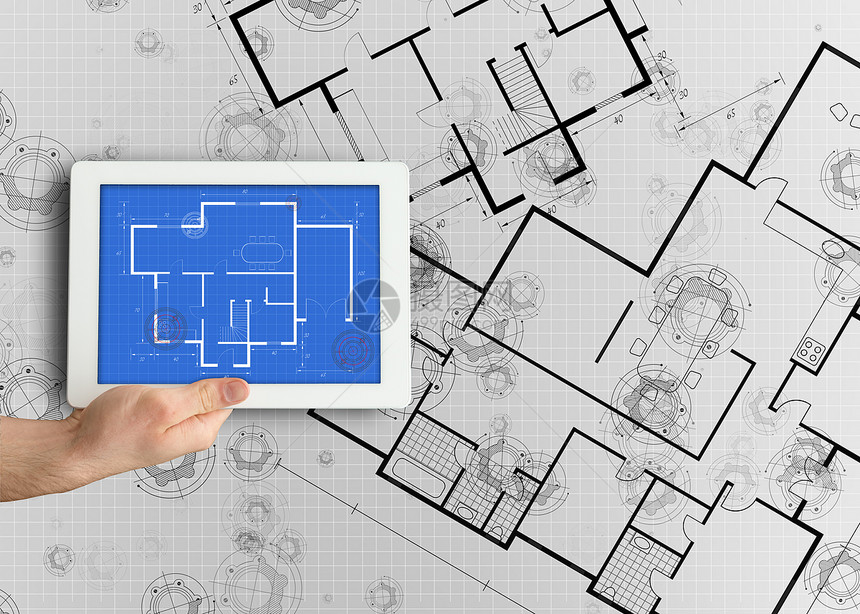数字平板显示蓝图图图片