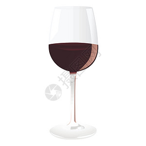 勃艮第葡萄酒一杯酒环境餐厅插图运动菜单酒厂液体美食酒吧红色插画