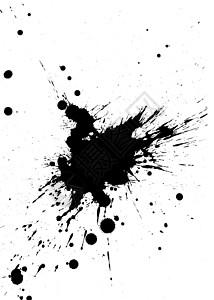 黑颜料喷发黑色飞溅斑点艺术计算机绘图数字液体插图背景图片