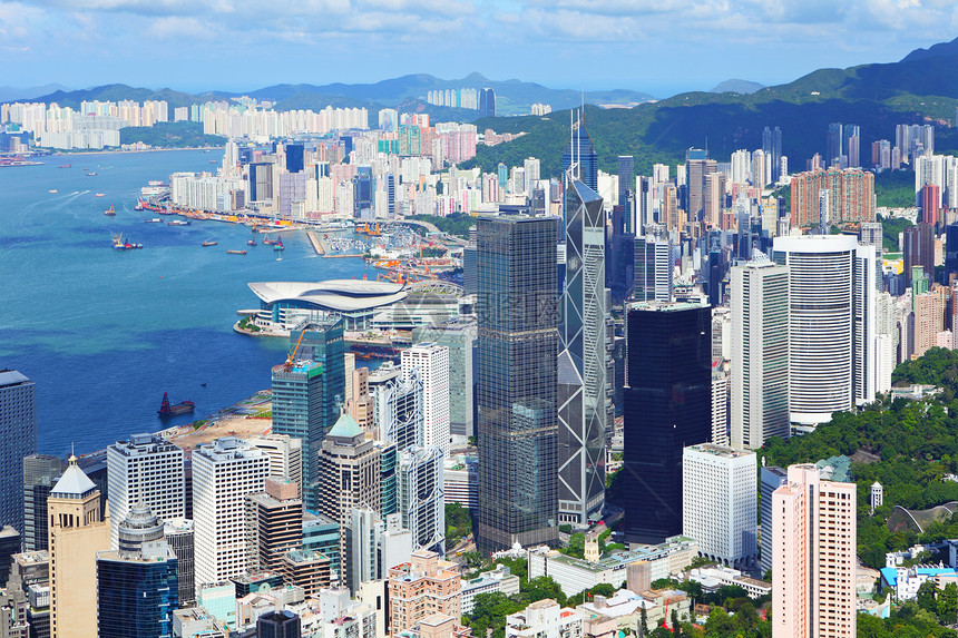香港天线办公楼大楼企业天空地标景观天际摩天大楼办公室建筑图片