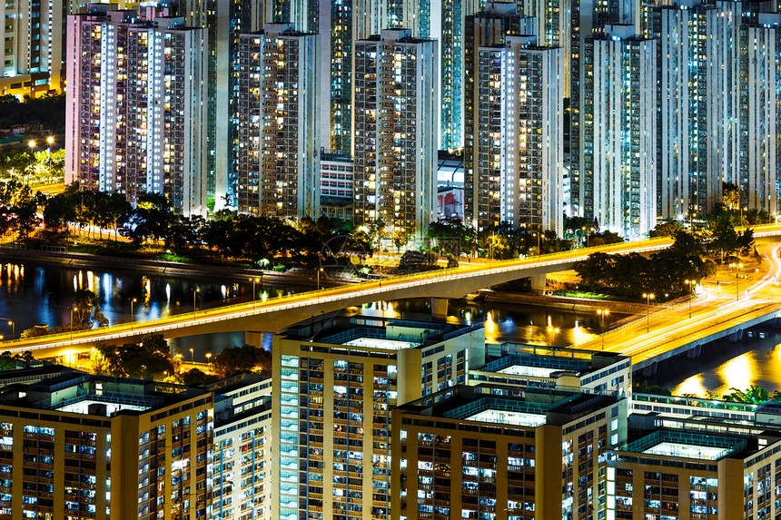 香港住宅区香港特区住宅建筑天线民众房屋景观鸟瞰图城市住房市中心图片