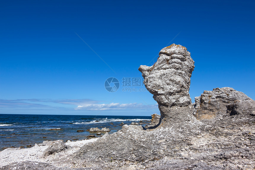 瑞典法罗岛的裂缝图片