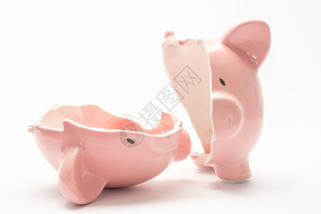 粉色小猪边框小猪银行破了背景