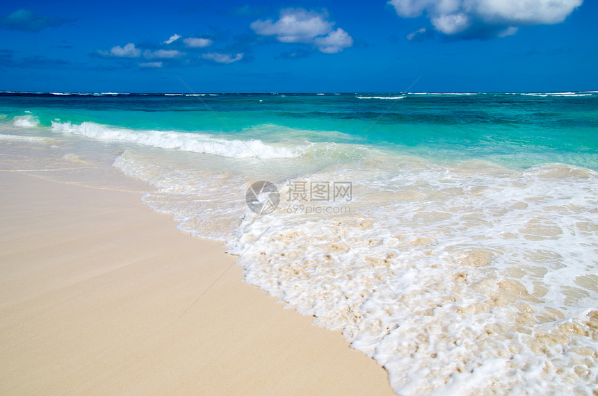 海 海海洋热带海景天空太阳天堂蓝色海浪支撑冲浪图片