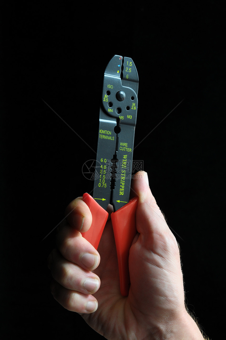 钳子和手黑色白色刀具电工工具剪裁乐器金属技术维修图片