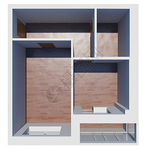 3D公寓计划房子设计鸟瞰图房地产建筑师绘画装修插图天线高视角背景图片