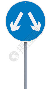欧洲交通信号组织路标白色标志背景图片