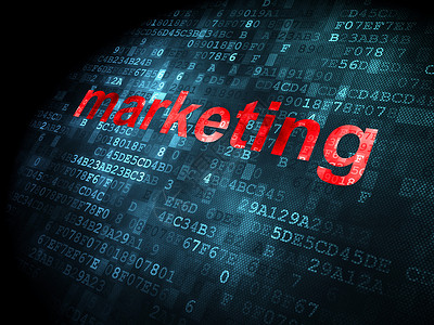广告概念 数字背景的市场营销活动网络蓝色电脑技术宣传顾客销售公司监视器社区背景图片
