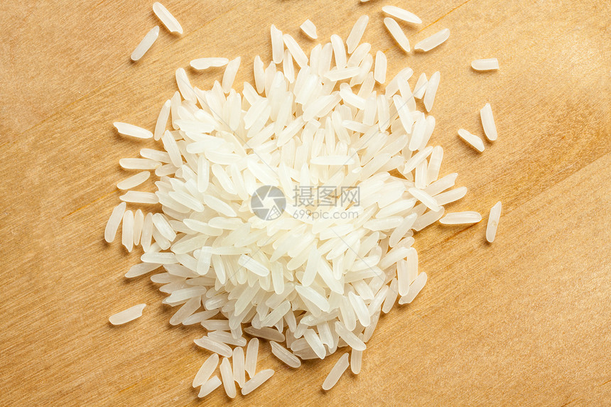 一些泰国大米营养颗粒状木头白色农业餐厅种子食物香米美食图片