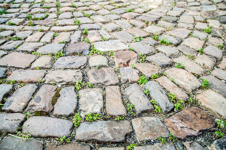 碎石路正方形地面街道旅行小路生活材料生长车道岩石图片
