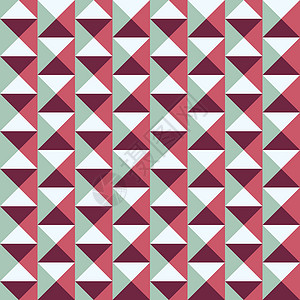 带有方形和三角形的无缝模式长方形创造力蓝色网络墙纸白色粉色红色背景图片