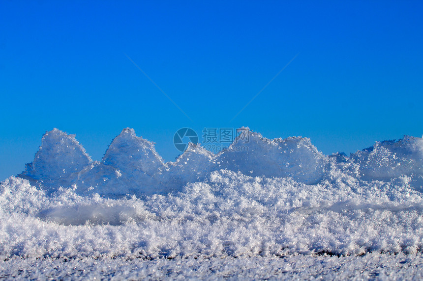 太阳上的冰雪环境液体水库寒冷蓝色水晶公司碎片窗饰冰川图片
