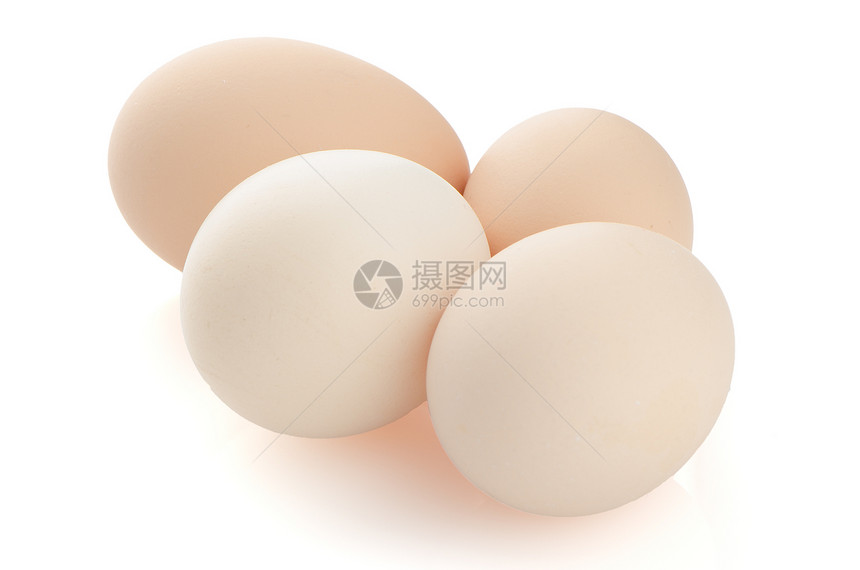 四鸡蛋加白眼睛椭圆棕色惊喜生活动物早餐白色脆弱性动物学图片