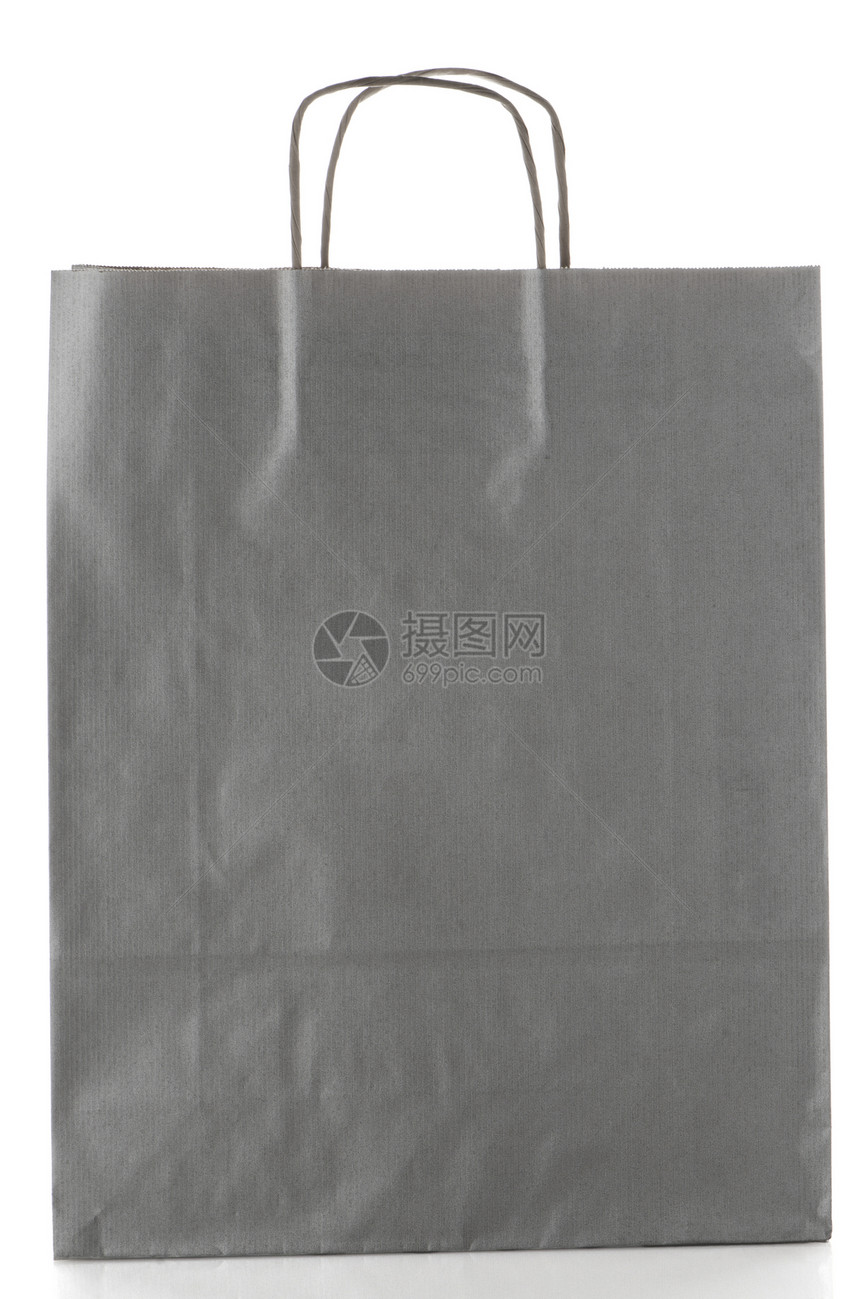 灰色纸袋工艺白色展示市场销售礼物礼品袋购物者购物解雇图片