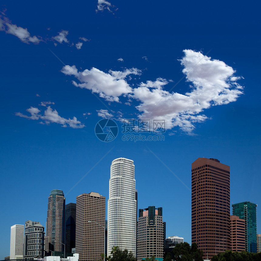洛杉矶市中心城市景色加利福尼亚州图片