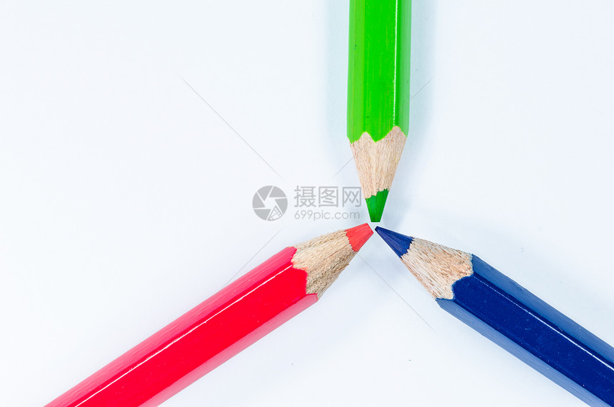 彩色铅笔蜡笔蓝色绿色学校团体教育红色素描棕色光谱白色图片
