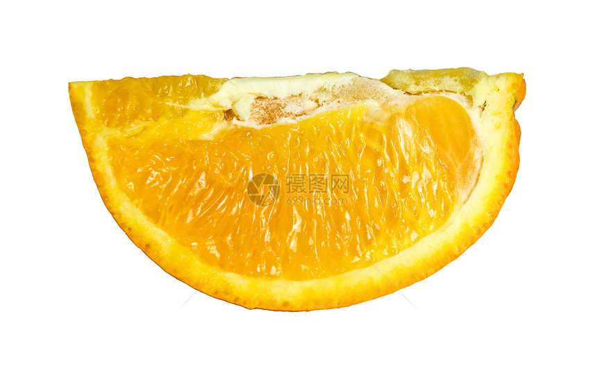 橙片水果圆形黄色草本果汁食物营养维生素白色生产图片