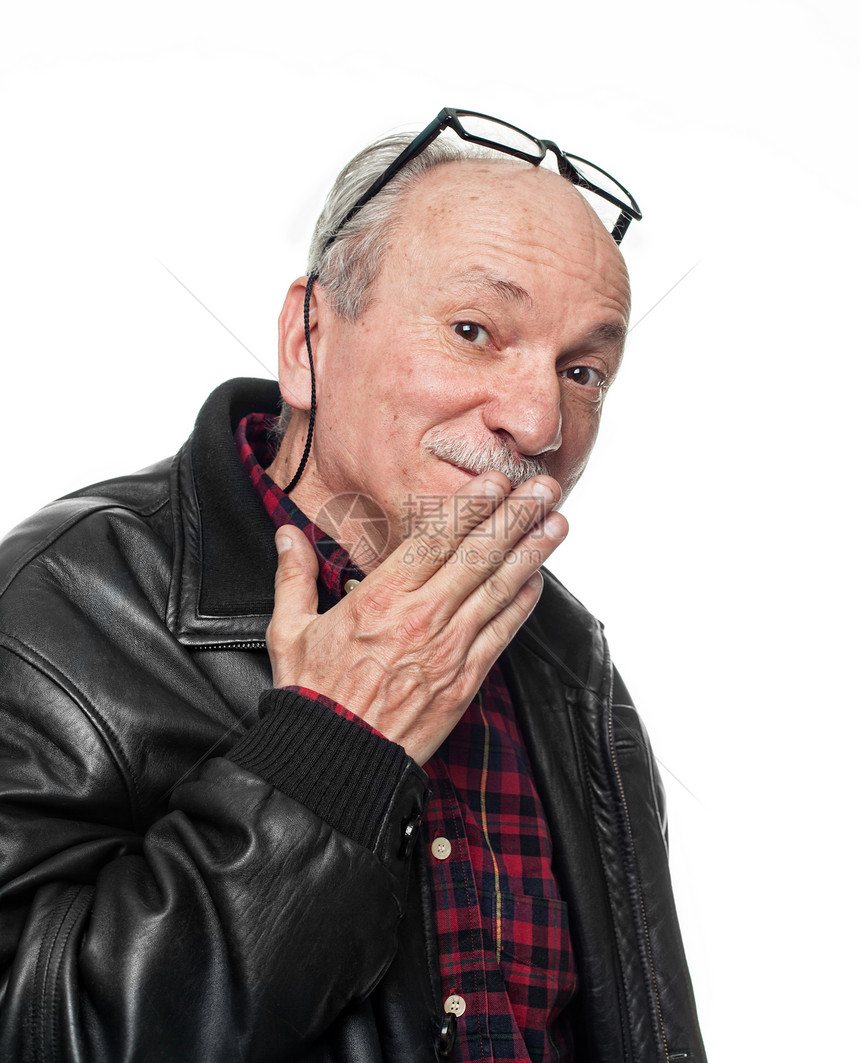 年老的困惑老人情感男人老化头发怀疑退休胡子皮肤老年白色图片