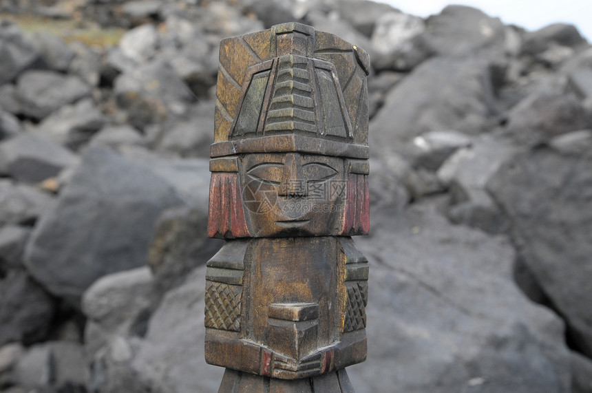 玛雅雕像废墟文化石头奇琴拉丁上帝数字偶像考古雕塑图片