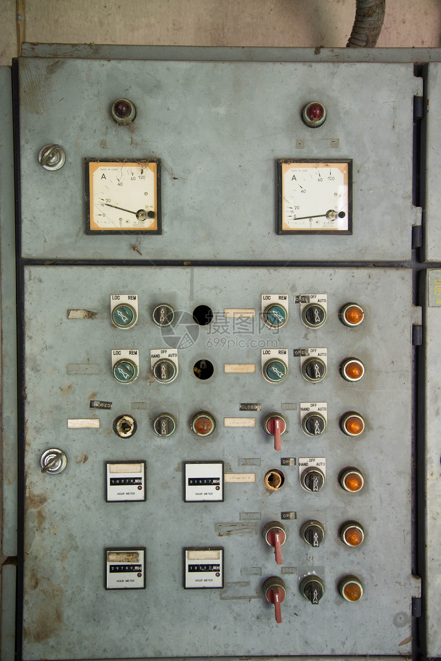旧旧控制面板材料电缆技术指标电气工厂金属乐器盒子机械图片