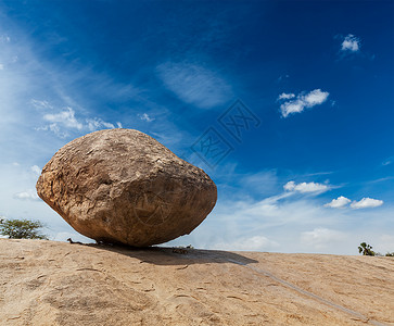 师德讲堂素材克里希纳的黄油球 平衡巨型自然岩石石 马哈爬坡风景岩石石头背景