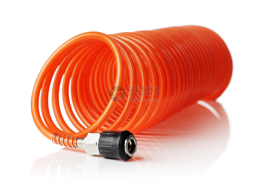 空气花风管气动红色橙子软管塑料工具连接器装置图片
