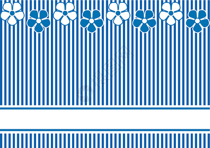 底底蓝条纹和鲜花背景图片
