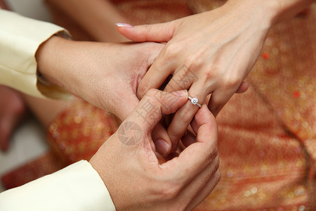 婚姻提案钻石珠宝人类手指情绪异性恋奉献精神美甲戒指背景图片