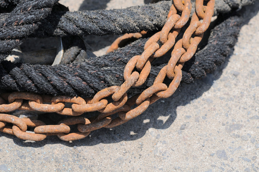 鲁斯铁链安全宏观棕色材料工业团体链接金属力量图片