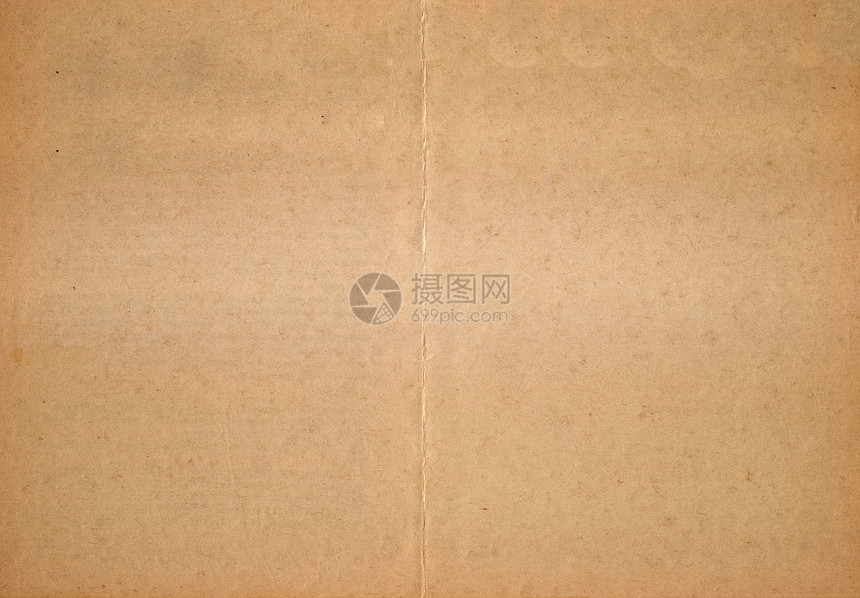 旧纸质 背景羊皮纸古董白色折叠床单棕色纸板材料乡村杂志图片