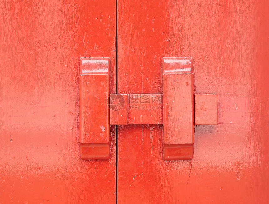 传统泰国风格的木板寺庙安全钥匙木头古董闩锁出口艺术硬木入口图片