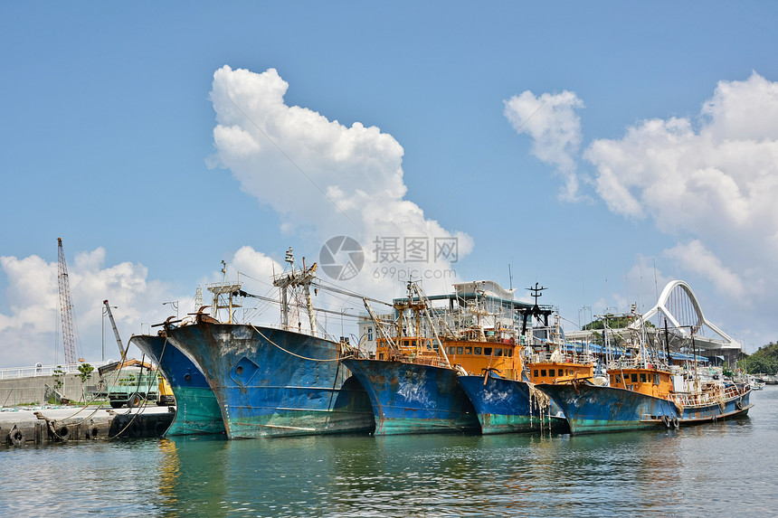 台湾苏奥港导航游艇钓鱼旅行运动血管码头建筑风景天空图片