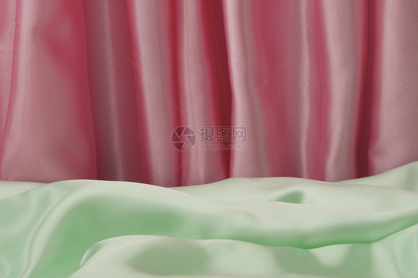 背景布纺织品波浪状热情海浪衣服布料玫瑰丝绸花朵材料图片