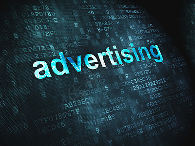 商业业务概念 数字背景的广告宣传背景图片