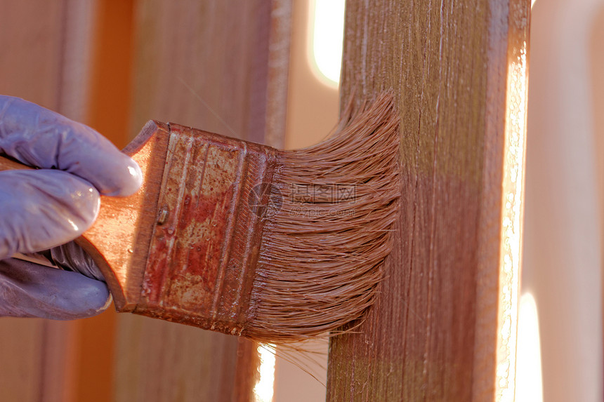 木板栅栏染染工业木材房子木头染料风化建筑建筑学绘画染色图片