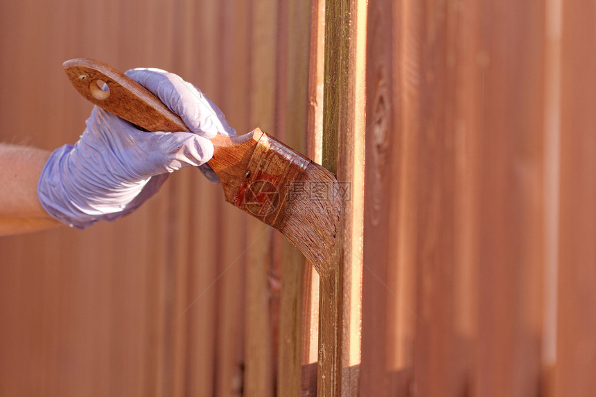 木板栅栏染染染料工作绘画材料房子木头工业建筑染色建筑学图片