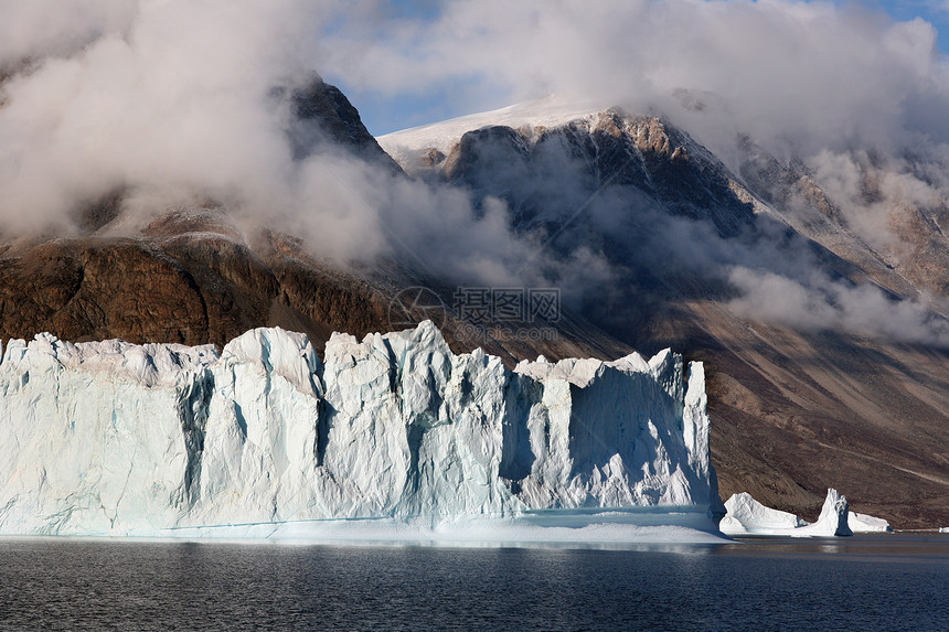 冰山  斯科斯比松  格陵兰风景旅行荒野旅游冻结海岸图片