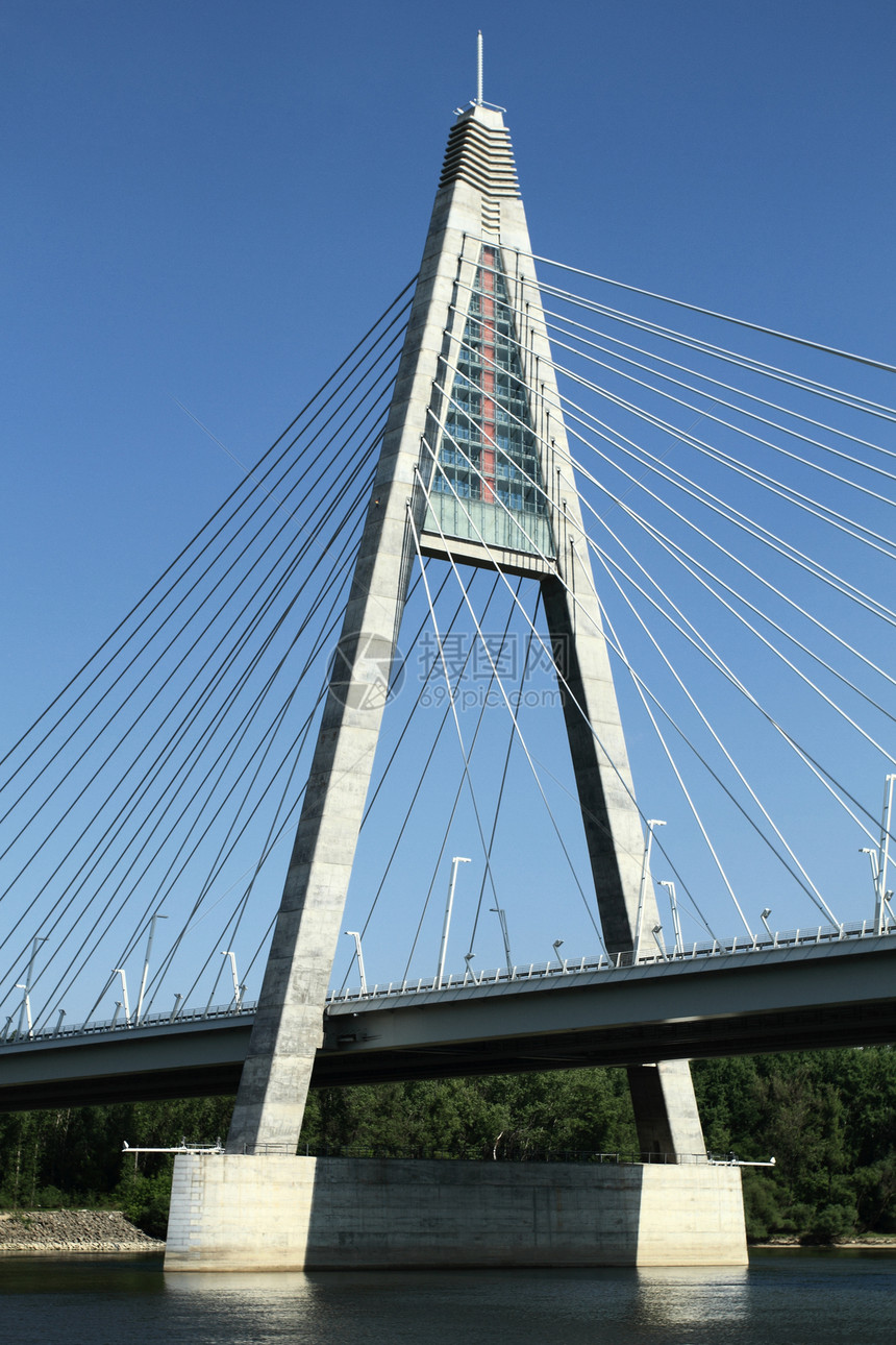 桥梁详情匈牙利旅行钢丝绳几何学穿越工程汽车三角形艺术力量运输图片