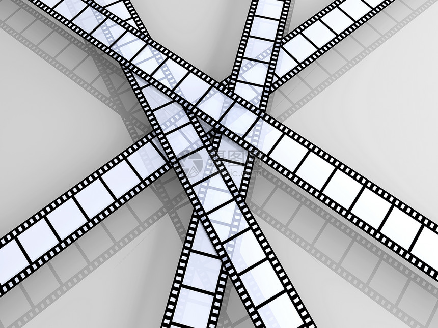 电影区照片摄影地带模拟娱乐生产空白黑色框架卷轴图片