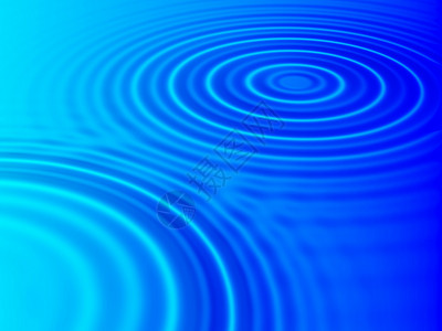 水池塘涟漪液体蓝色海洋圆圈绿色背景图片