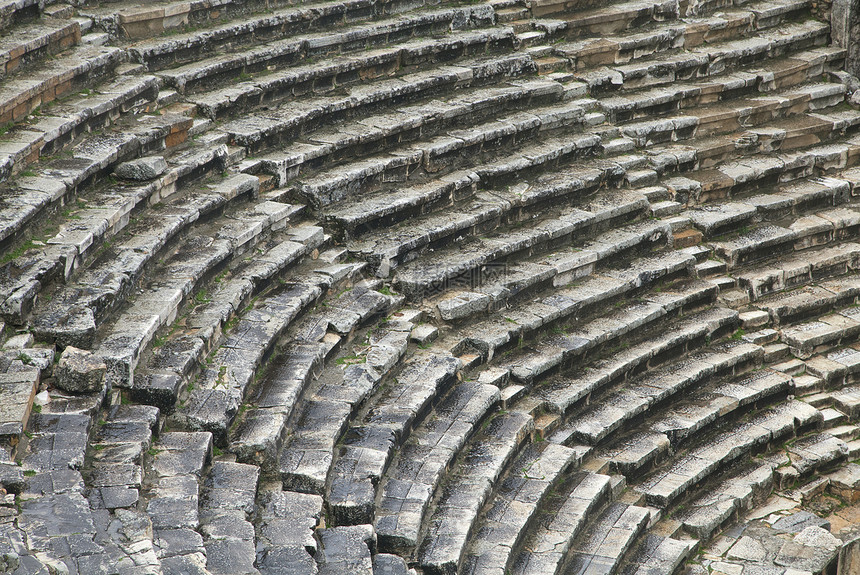 古代复栖动物历史石头建筑学座位废墟火鸡旅行考古学圆圈曲线图片