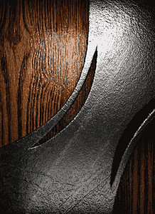 金属和木材背景框架抛光风格反射插图装饰装饰品艺术木头背景图片