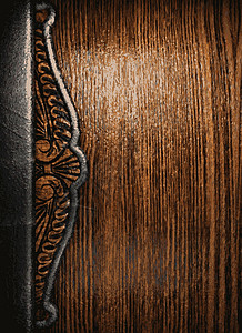 橱柜门金属和木材背景木头反射装饰艺术抛光装饰品框架风格插图插画