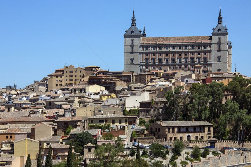 托莱多拉曼查西班牙城堡天际建筑物地标旅行观光旅游城市图片
