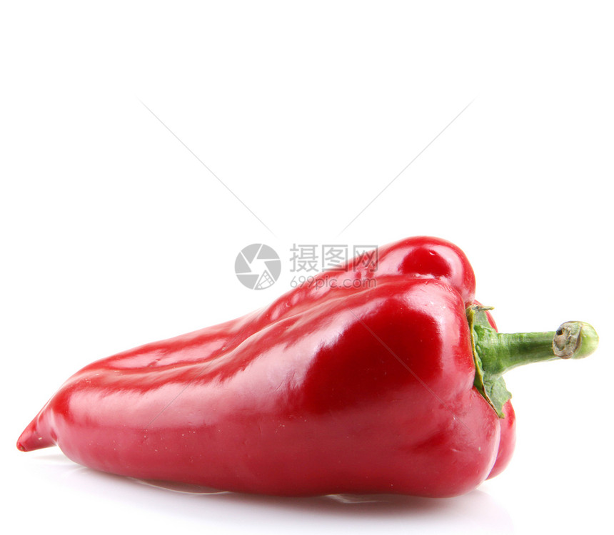 白色背景上的红辣椒食谱胡椒红色辣椒植物图片